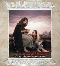 تابلو فرش 1200 شانه طرح ایرانی چاپی 