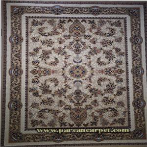 فرش ماشینی کاشان 1200 شانه - فرش کاشان گل برجسته