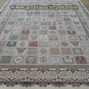فرش طرح خشتی ماشینی قیطران
