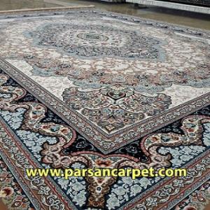 خرید اینترنتی فرش 1200 شانه گل برجسته