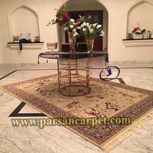 قیمت فرش طرح شکارگاه ماشینی کاشان