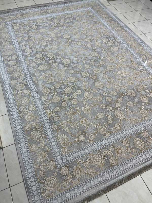 خرید اینترنتی فرش 1500 شانه طرح مانیسا | فرش گل برجسته