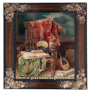 قیمت تابلو فرش طرح سنتی سه تار