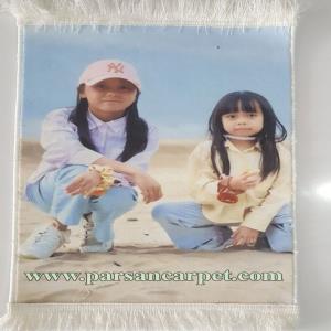 تابلو فرش چاپی چهره شخصی با قاب دلخواه | قیمت تولیدی و ارسال رایگان