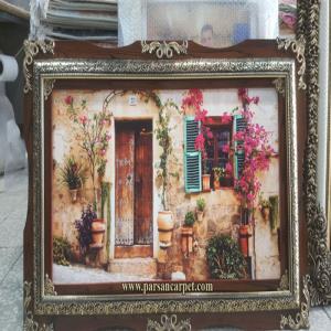 خرید اینترنتی تابلو فرش منظره با قاب