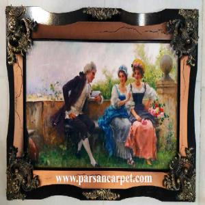 تولید تابلو فرش چاپی 1200 شانه طرح فرانسوی کد 178