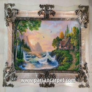تابلو فرش چاپی طرح منظره کد 204