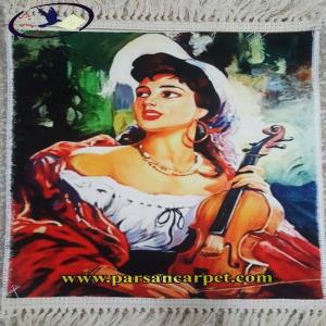 تابلو فرش چاپی عکس چهره کد 256