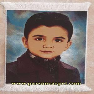 بافت تابلو فرش سفارشی از روی عکس – تابلو فرش چهره