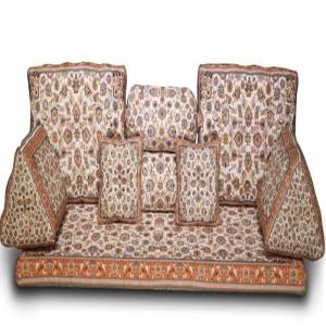 قیمت پشتی شاه‌نشین درجه یک | خرید ست پشتی 9 تیکه خلیجی