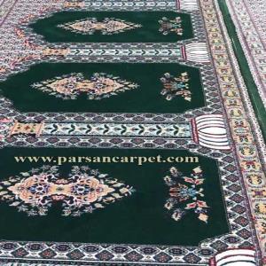 خرید فرش سجاده ای ارزان برای مسجد طرح محراب دار