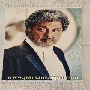 سفارش آنلاین تابلو فرش چهره 1500 شانه بافتی با بافت الماس دستباف‌گونه