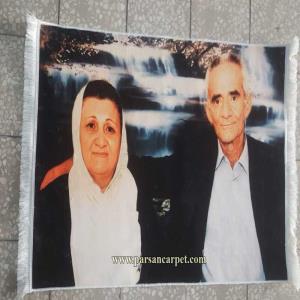 تابلو فرش عکس چهره شخصی چاپی با کیفیت کد 712