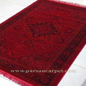 فرش 500 شانه بی سی اف طرح سنتی لاکی پتینه کد 252