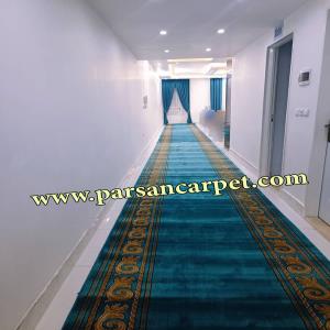 خرید فرش تشریفاتی هتلی ارزان قیمت آبی کد 132