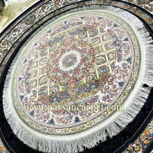 سایت خرید فرش گرد 1200 شانه مدل مرجان