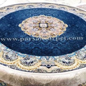 سایت فرش دایره ای 700 شانه زمینه سرمه ای