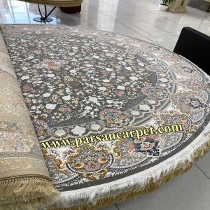 فرش گرد 1500 شانه کاشان طرح افشان – فرش دایره