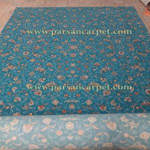 قیمت فرش ۷۰۰ شانه افشان آبی برای مسجد و حسینیه