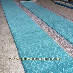 قیمت فرش مسجدی آبی رنگ با طرح تشریفات در شیراز
