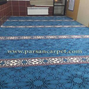 قیمت سجاده فرش 700 شانه اکریلیک طرح تشریفات آبی
