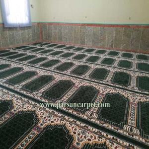 فرش سجاده‌ای 700 شانه اکریلیک تراکم 2550 درجه یک مخصوص مساجد