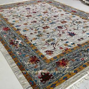 خرید فرش 700 شانه سنتی طرح بهارستان سلطان آبادی | قیمت درب کارخانه