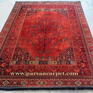 فرش 700 شانه سنتی ارزان کاشان طرح درختی