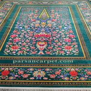 فرش ماشینی سایز بزرگ 1200 شانه اکریلیک چاپی رنگ کله غازی