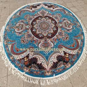 فروشگاه فرش گرد 700 شانه طرح شهیاد آبی
