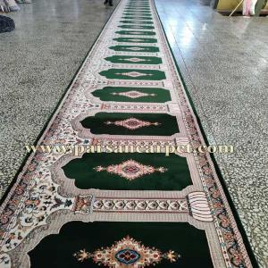 تولید فرش محرابی سبز ارزان در کاشان