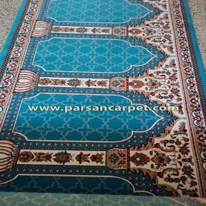 فروش عمده فرش مساجد با قیمت کارخانه| فرش محرابی 700 شانه پلی‌استر