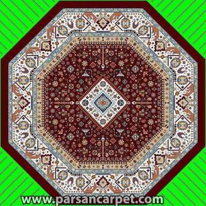 فرش هشت ضلعی طرح گبه کد 7