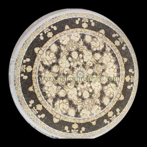 خرید فرش گرد طلاکوب 1200 شانه گل افشان