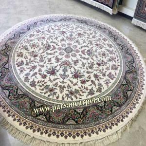 فرش گرد طرح افشان ترانه 1200 شانه – فرش دایره کاشان