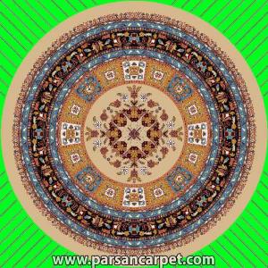 فرش گرد طرح گبه کد 14