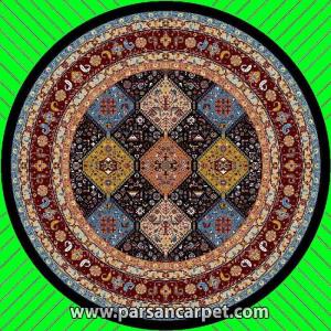 فرش گرد طرح گبه کد 21