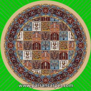 فرش گرد طرح گبه کد 23