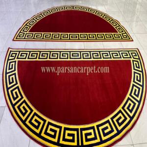 سفارش فرش نیم دایره ای سایز بزرگ طرح ورساچه