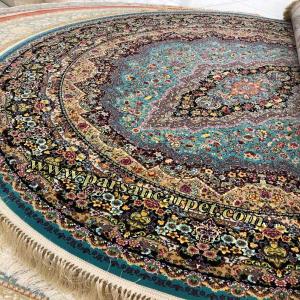 فرش دایره ماشینی 1000 شانه طرح حریر