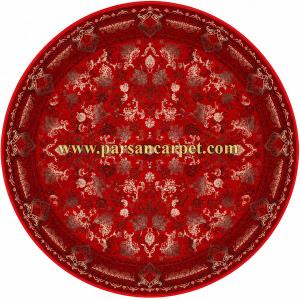 فرش ماشینی گرد 1200 شانه لاکی طرح آوا