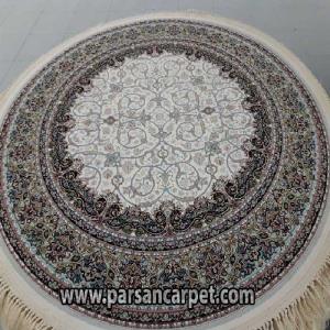 فرش گرد 1200 شانه طرح ماه ریز