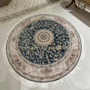 کارخانه فرش گرد 1500 شانه کاشان طرح گل گشت