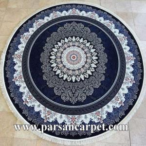 خرید اینترنتی فرش گرد 700 شانه بزرگ ارزان طرح دلاریس