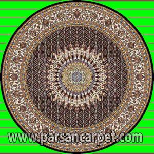 فرش گرد 700 شانه طرح ماهی