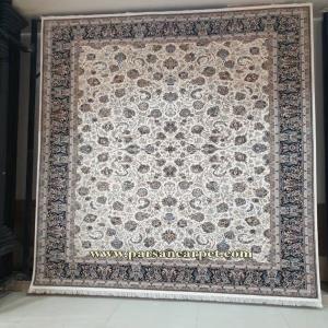 خرید فرش 1200 شانه افشان غیر برجسته کرم 