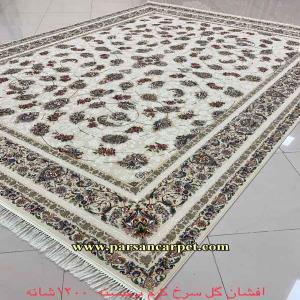 فرش 1200 شانه اکریلیک طرح افشان گل سرخ