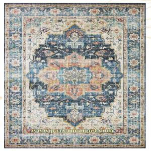 فرش 1200 شانه اکریلیک چاپی طرح پتینه هریس