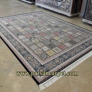 فرش 1200 شانه گل برجسته طرح خشتی همایون