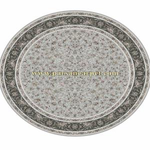 فرش دایره 1200 شانه طرح ابرا سیلور